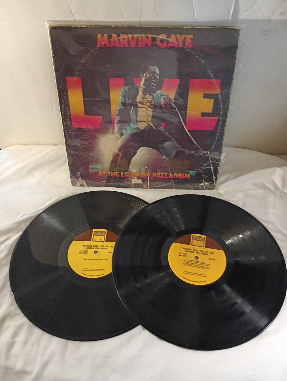 Marvin Gaye Live at the London Palladium Vinyl 2LP Original 1977 Tamla